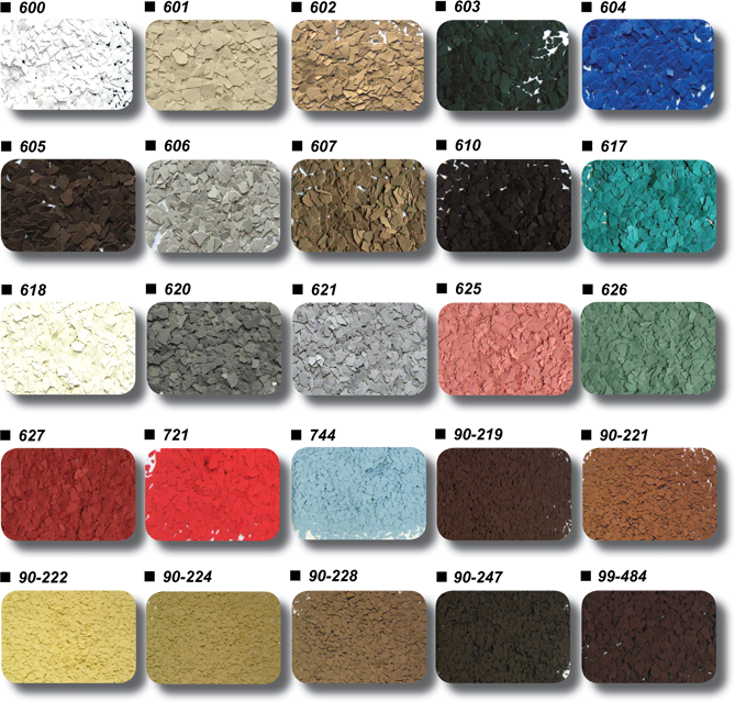 Epoxy Floor Color Charts Garage Excell